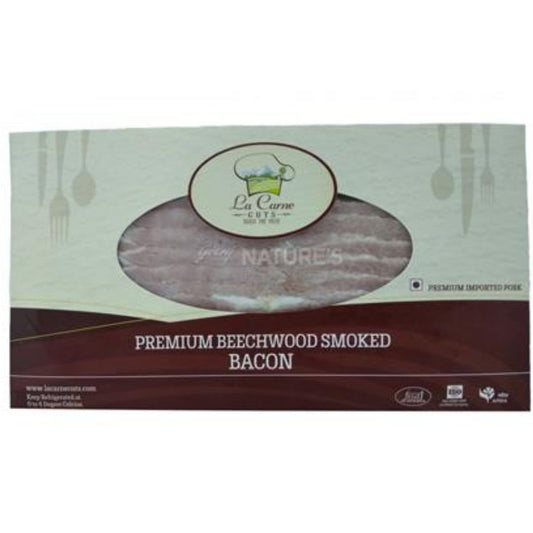 Ham Premium Beech Wood Bacon Smoked 180G Pouch La Carne