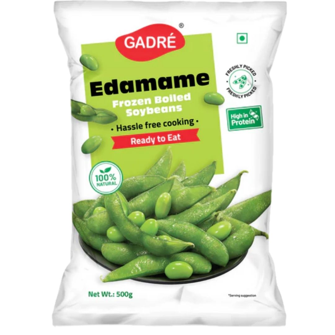 Edamame Frozen boiled Soyabeen 500g Gadre