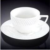 880106 6 FL OZ _ 170 ML CAPPUCCINO CUP & SAUCER SET OF 6 Wilmax WL