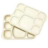 8CP MEAL TRAY WITH LID CORNSTARCH