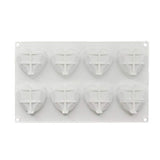 8 Cavity Heart Shape Diamond Mould