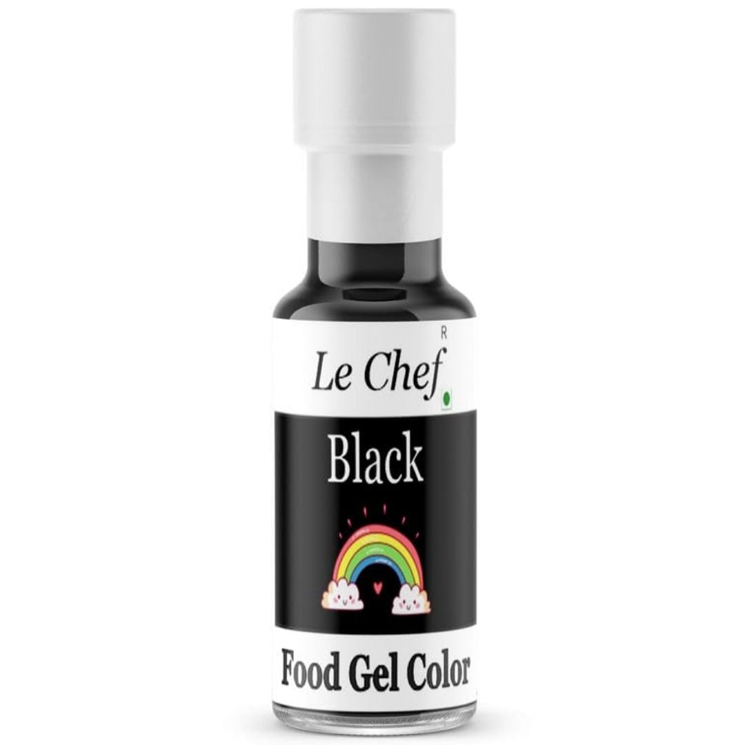 Black Food Gel Color 40ml Le-Chef