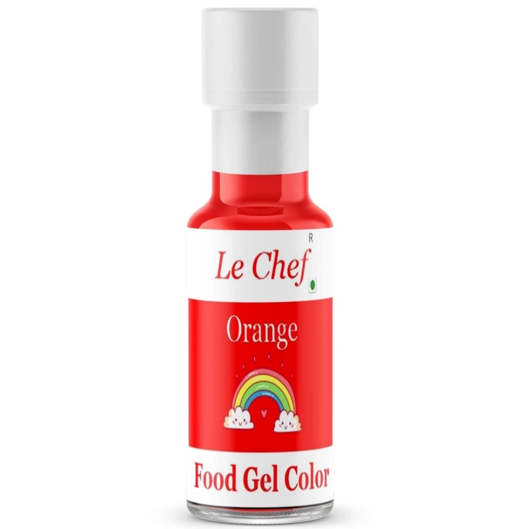 Orange Food Gel Color 40ml Le-Color