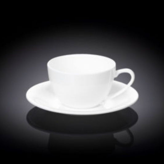 993001 6 FL OZ _ 180 ML CAPPUCCINO CUP & SAUCER Wilmax WL