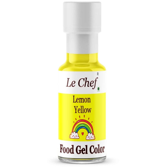 Lemon Yellow Food Gel Color 40ml Le Chef