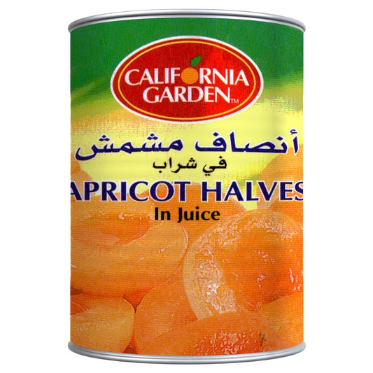 APRICOT HALVES IN PEAR JUICE CONCENTRATE California Garden