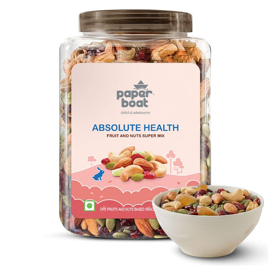 Absolute Health Fruit & Nuts Super Mix 1kg Paper Boat