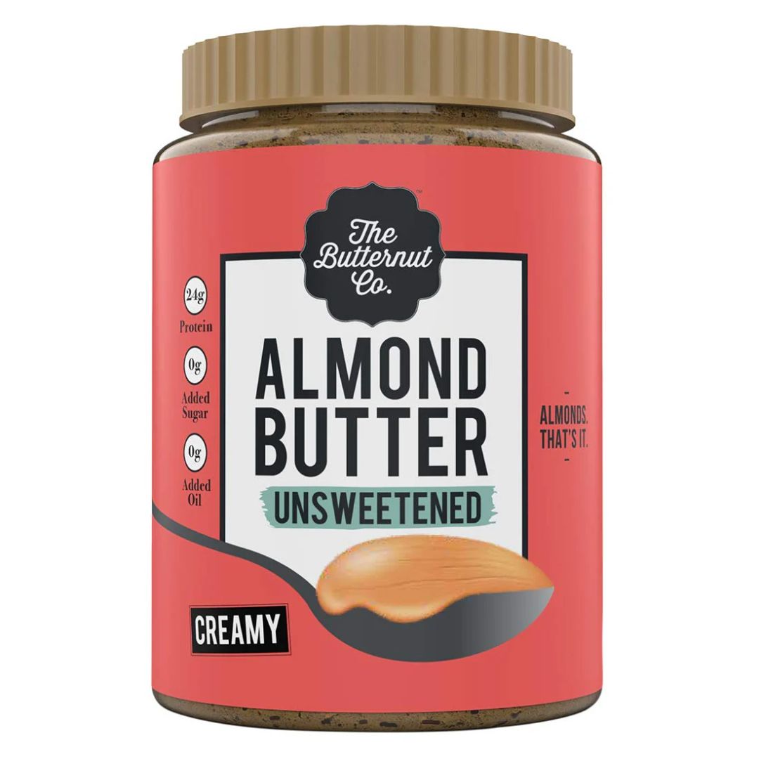 Almond Butter Creamy Unsweetened 1kg The Butternut Co