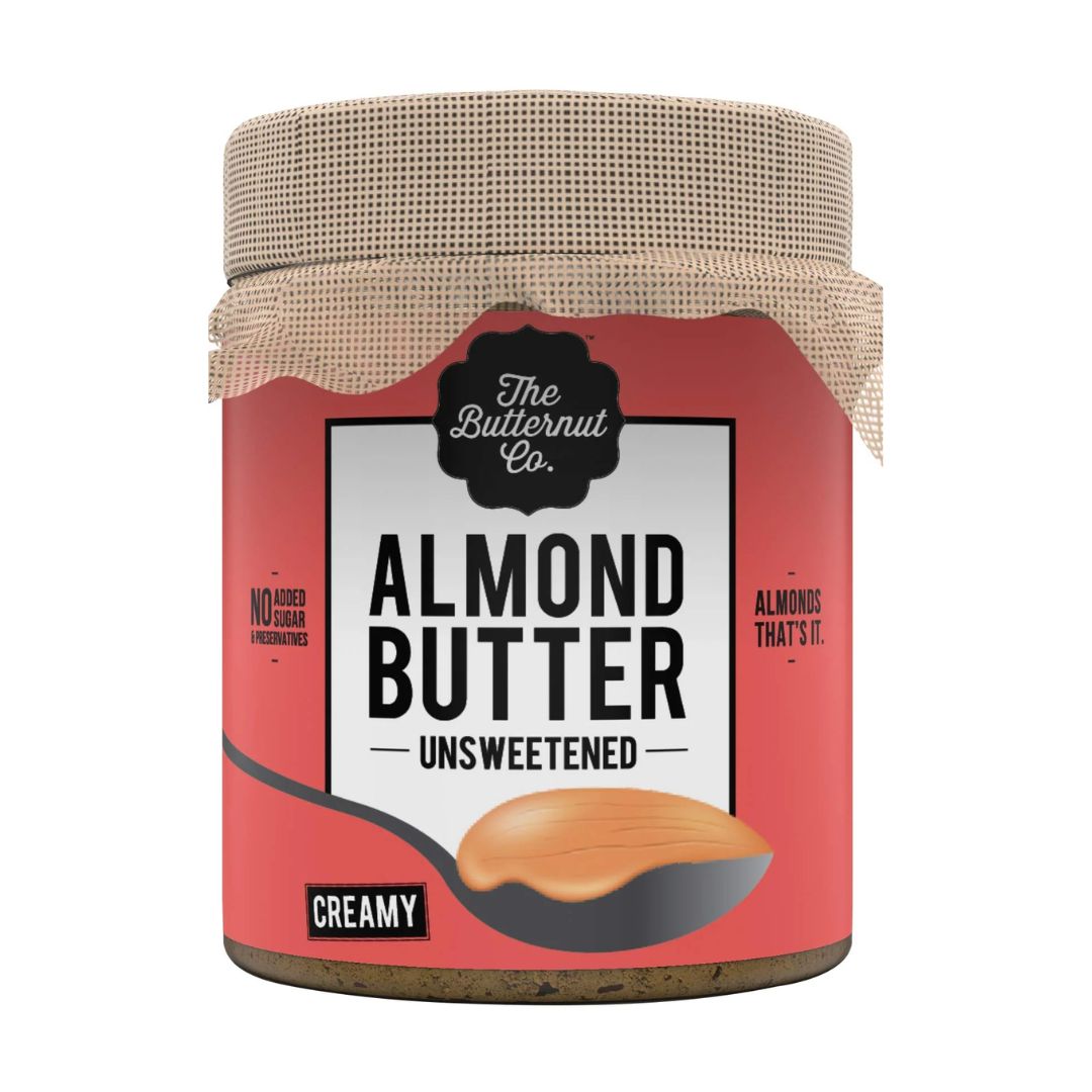 Almond Butter Creamy Unsweetened 200g The Butternut Co