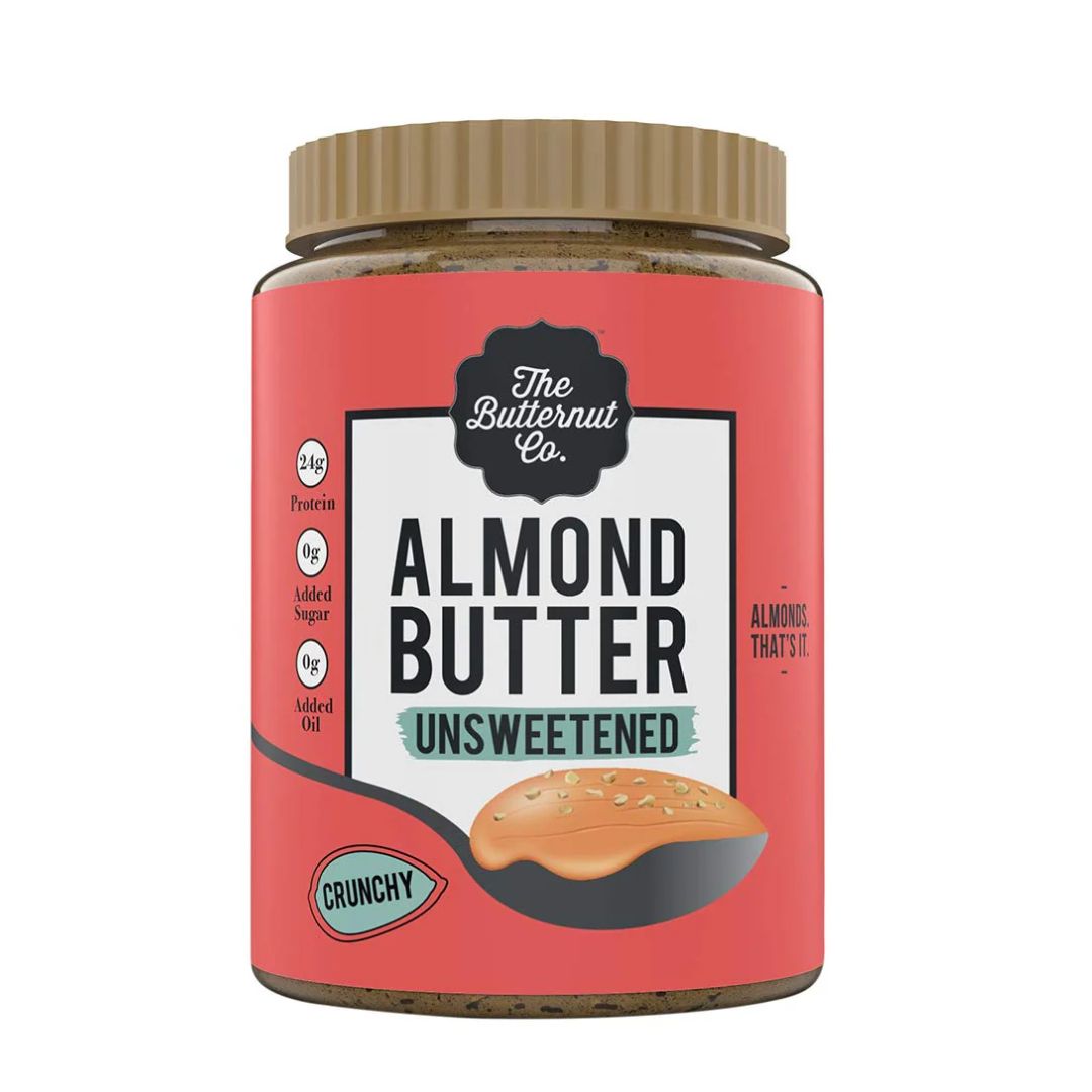 Almond Butter Crunchy Unsweetened  1kg The Butternut Co