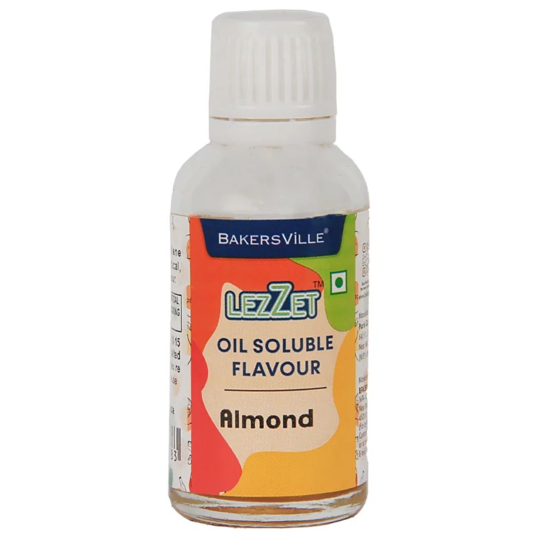 Almond  Lezzet Oil Soluble Flavour 30ml Bakersville