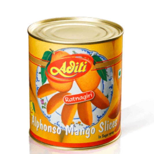 Alphonso Mango Slices in Syrup 850g  Aditi