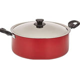 Aluminium Non-Stick Biriyani Pot with Lid, 8.5 Litres, Red Pigeon