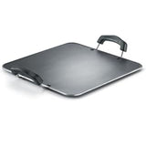 Aluminium Omega Select Plus Residue Free Non-Stick Heavy Gauge Square Tawa, 30 cm, Black Prestige