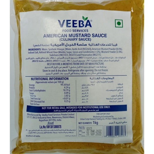 American Mustard 1 Kg Veeba