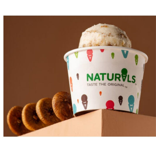 Anjeer medium fat no added sugar ice cream  Naturals