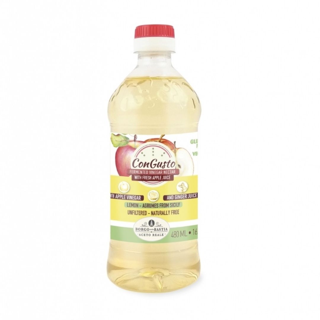 Apple Tonic Vinegar with Lemon & Ginger 480ml Congusto