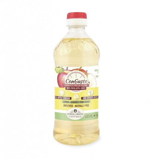 Apple Tonic Vinegar with Lemon & Ginger 480ml Congusto