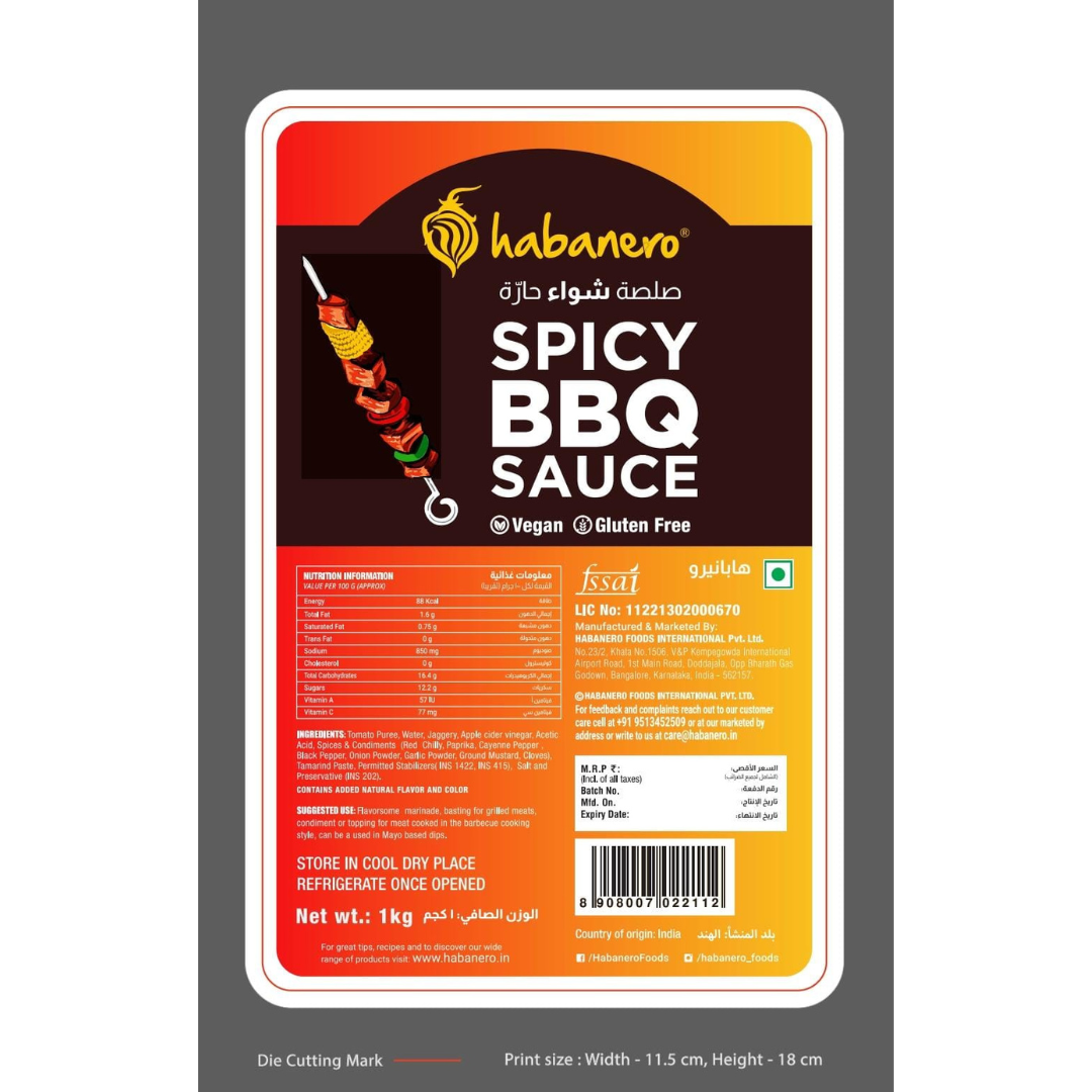 BBQ Sauce 1 Kg Habanero
