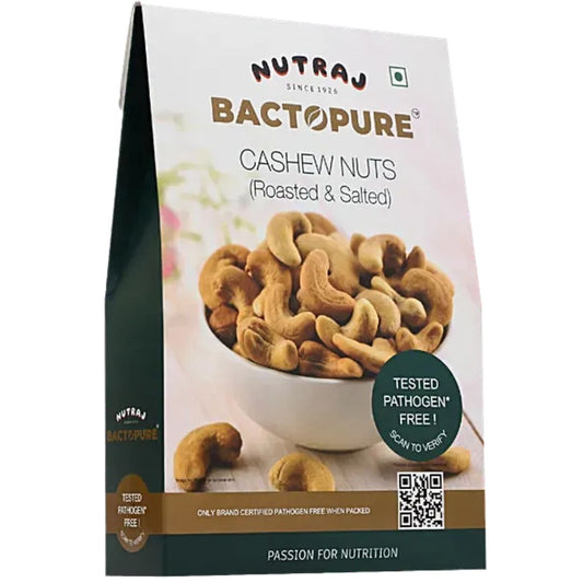 Bactopure Cashew Nuts - Roasted & Salted 200g