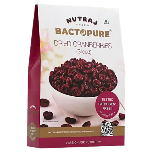 Bactopure Dried Cranberries Sliced 200g Nutraj