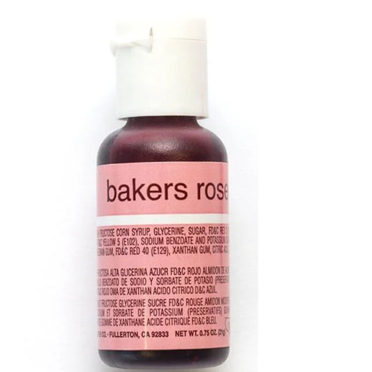 Bakers Rose Edible Liqua Gel Colour 20ml Chefmaster