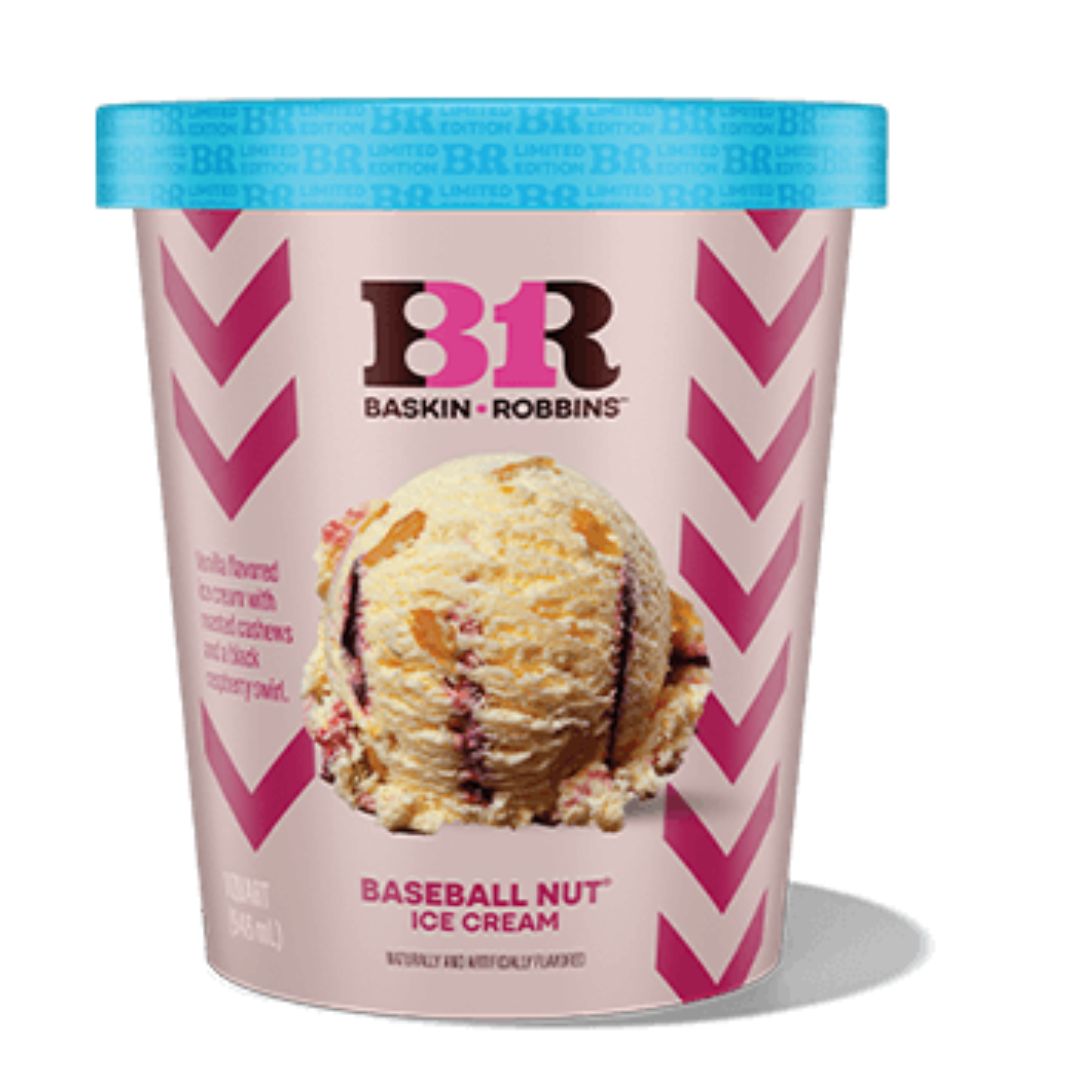 Baseball Nut Ice Cream 450 ml Baskin Robbins – JITCO