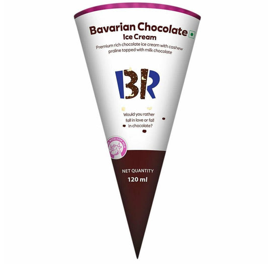 Bavarian Chocolate Ice Cream Cone 120 ml Baskin Robbins