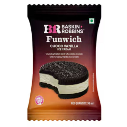 Funwich Dark Chocolate Cookie With Vanilla 90 ml Baskin Robbins