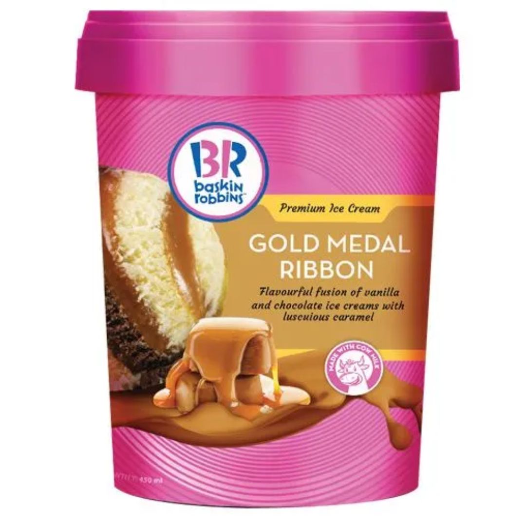 Gold Medal Ribbon 450ml tub Baskin Robbins