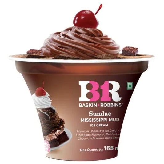 Ice Cream Sundae Mississippi Mud 165ml Baskin Robbins