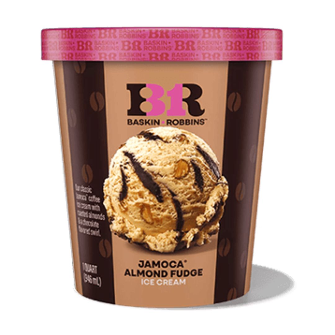 Jamoca Almond Fudge Ice Cream 450ml Baskin Robbins Jitco 5256