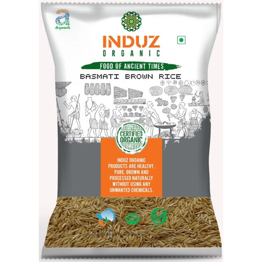 Basmati Brown Rice 1kg Induz Organic