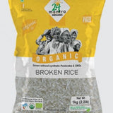 Basmati White Broken Rice 1kg 24 Mantra Organic