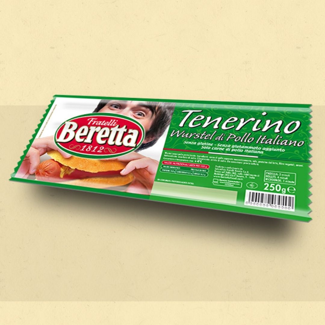 Beretta Frankfurter Tenerino Italian Chicken 3 Pieces Fratelli Beretta