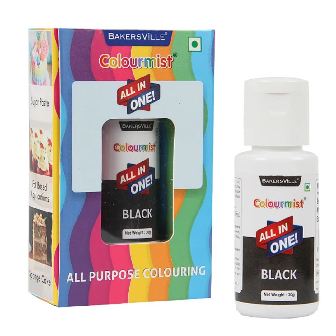 Black All In One Food Colour 30g Colourmist