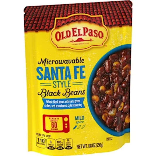 Black Beans, Santa Fe Style, Microwavable Pouch Old El Paso