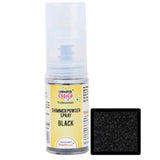 Black ColourGlo Edible Shimmer Powder Spray 5g Bakersville