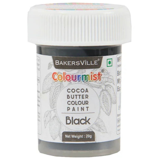 Black Colourmist Cocoa Butter Colour 20ml Bakersville