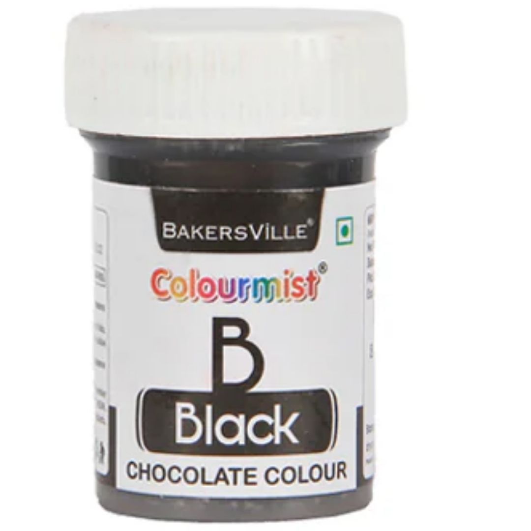 Black Colourmist Edible Chocolate Powder Colour 3g Bakersville