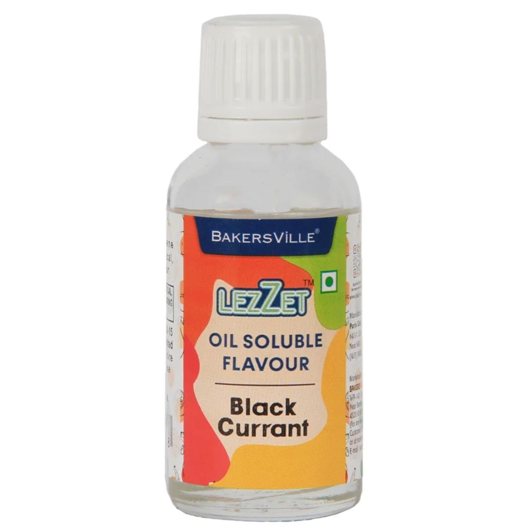 Black Currant  Lezzet Oil Soluble Flavour 30ml Bakersville