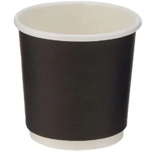 Black Double wall Paper Cup 119ml