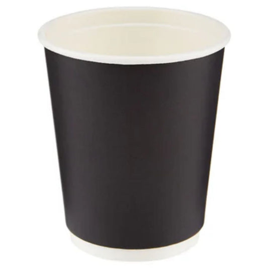 Black Double wall Paper Cup 237ml