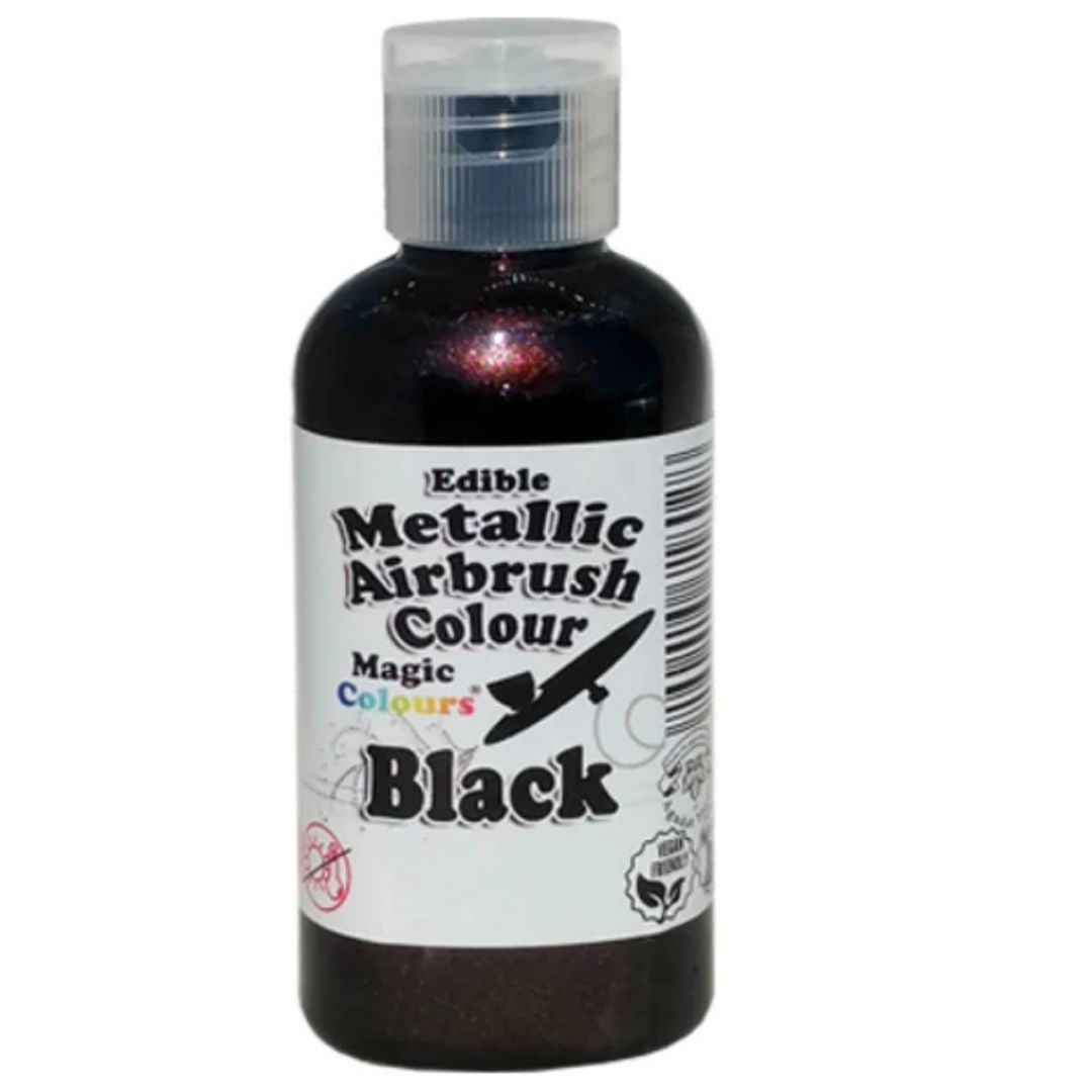 Black Edible Metalic Airbrush Magic Colours