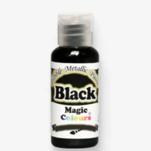 Black Edible Metallic Paints Magic Colours