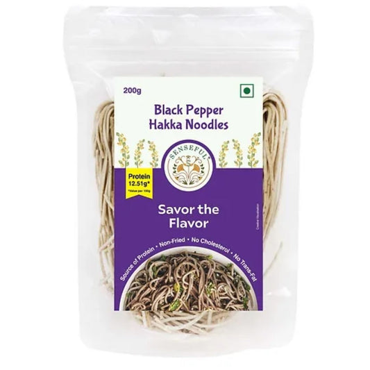 Black Pepper Hakka Noodles Senseful