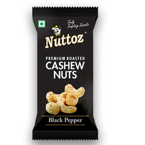 Black Pepper Roasted Cashew Nuts Nuttoz