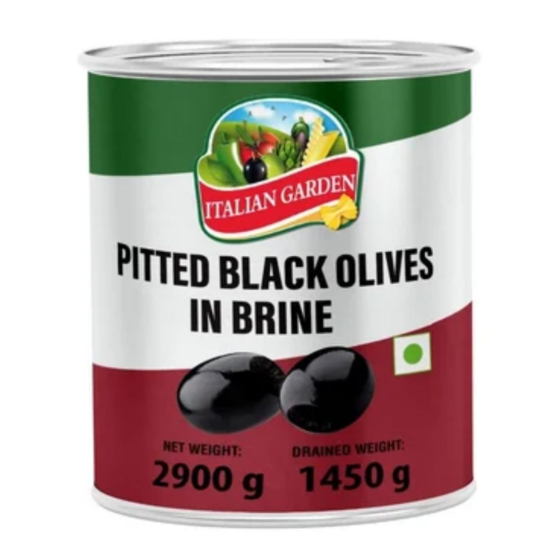 Black Pitted Olives 3kg Italian Garden