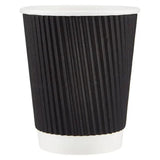 Black Ripple Paper Cup 355ml