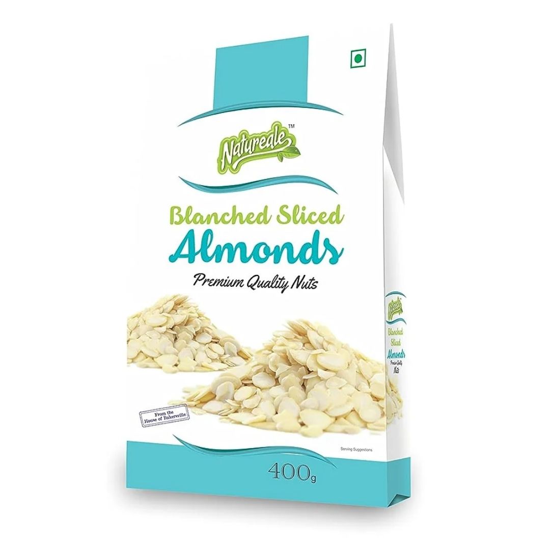 Blanched Sliced Almonds, 400gm Natureale